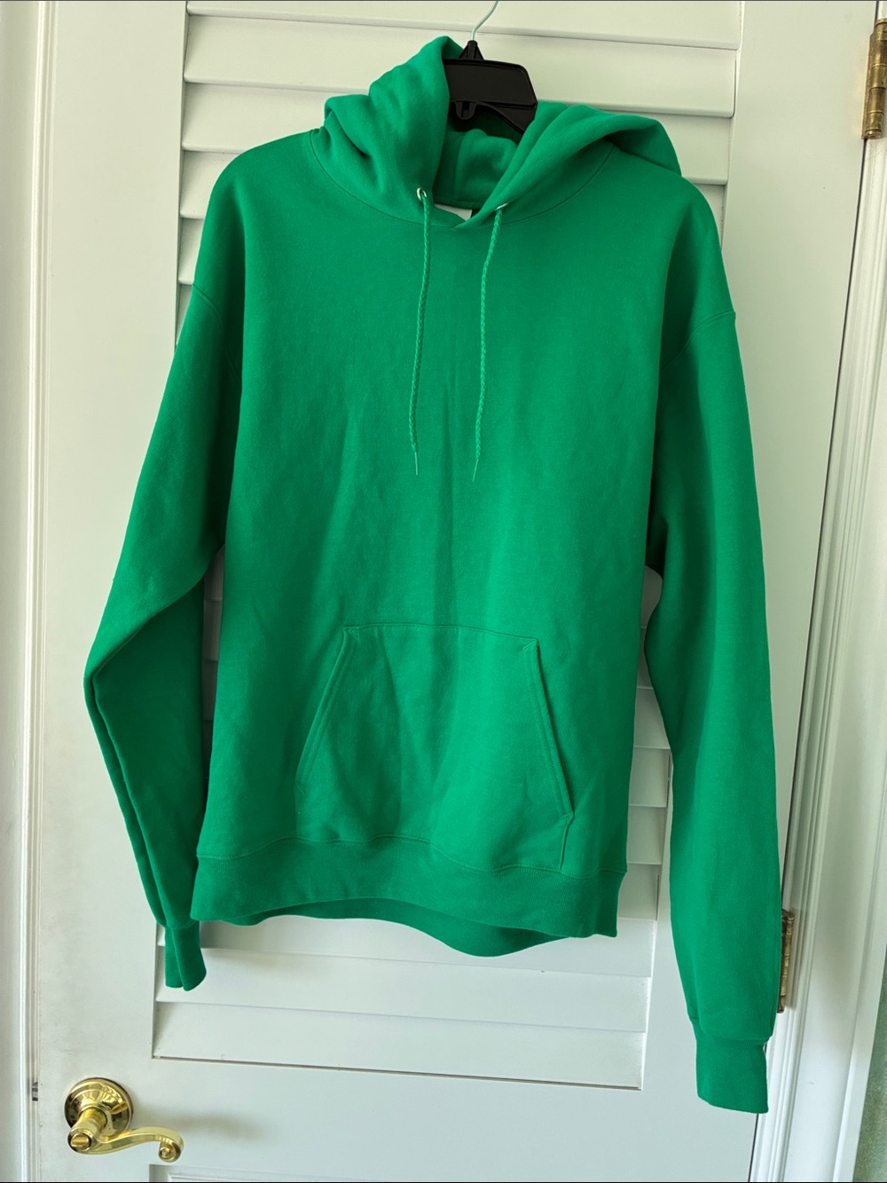*NWOT* PERFECT BIG KID GIFT! Hanes Sz M Green Pullover Hoodie w:Kangaroo Pocket